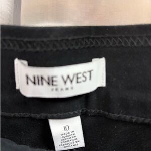 Nine West Classic Black Cropped Pull-On Pants